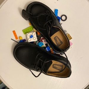 New Clarks Black Leather Boys Dress Shoes